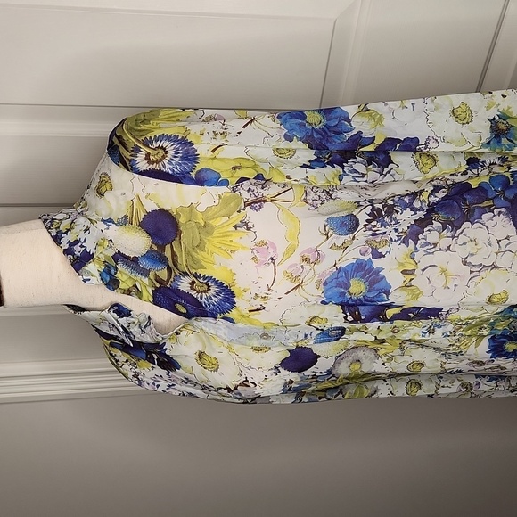 Zara Woman Sheer Floral Print Blouse Size XS - Picture 4 of 16